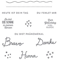 Sonnengruß Clear-Mount Stamp Set (German) by Stampin' Up!