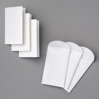 Whisper White Narrow Note Cards & Envelopes