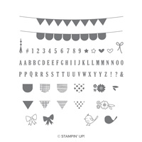 Pick A Pennant Photopolymer Stamp Set