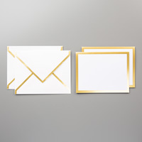 Gold Foil-Edged Cards & Envelopes