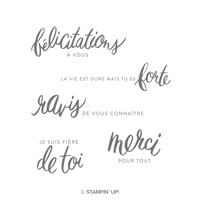 Expressions amicales Clear-Mount Stamp Set (French)