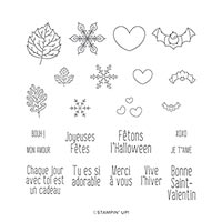 ODE AUX SAISONS PHOTOPOLYMER STAMP SET (FR)