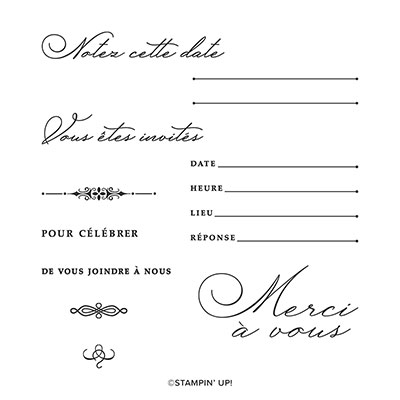 INVITÉS PAR ICI PHOTOPOLYMER STAMP SET (FRENCH)