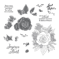 ROSE DE NOËL STAMP SET