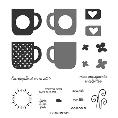 BON MATIN PHOTOPOLYMER STAMP SET (FRENCH)