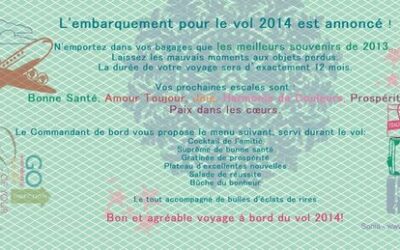 L’embarquement pour le vol 2014 est annoncé!