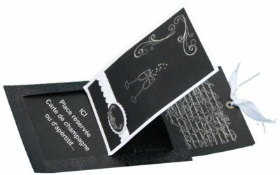 Une carte pull up transformée en carte champagne