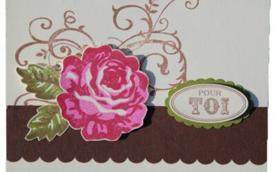 Une petite carte avec sa rose