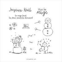 150681 La neige prend vie tampon bonhomme de neige noel voeux stampin up Stampin'up 