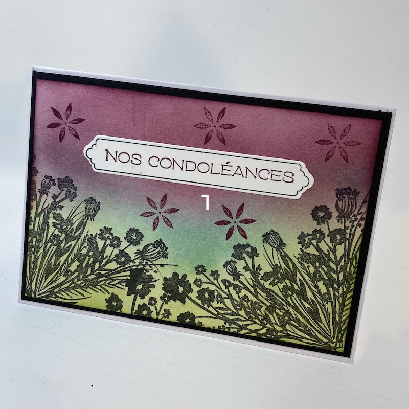 carte condoléance stampin up  avec travail d'encres de aurélie fumagalli miniac morvan france Corentin