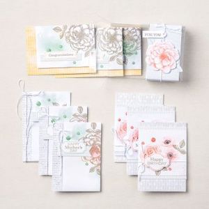 156973 Kit de cartes tout compris Rose sentimentale stampin up carterie fleurs facile loisirs créatifs 
