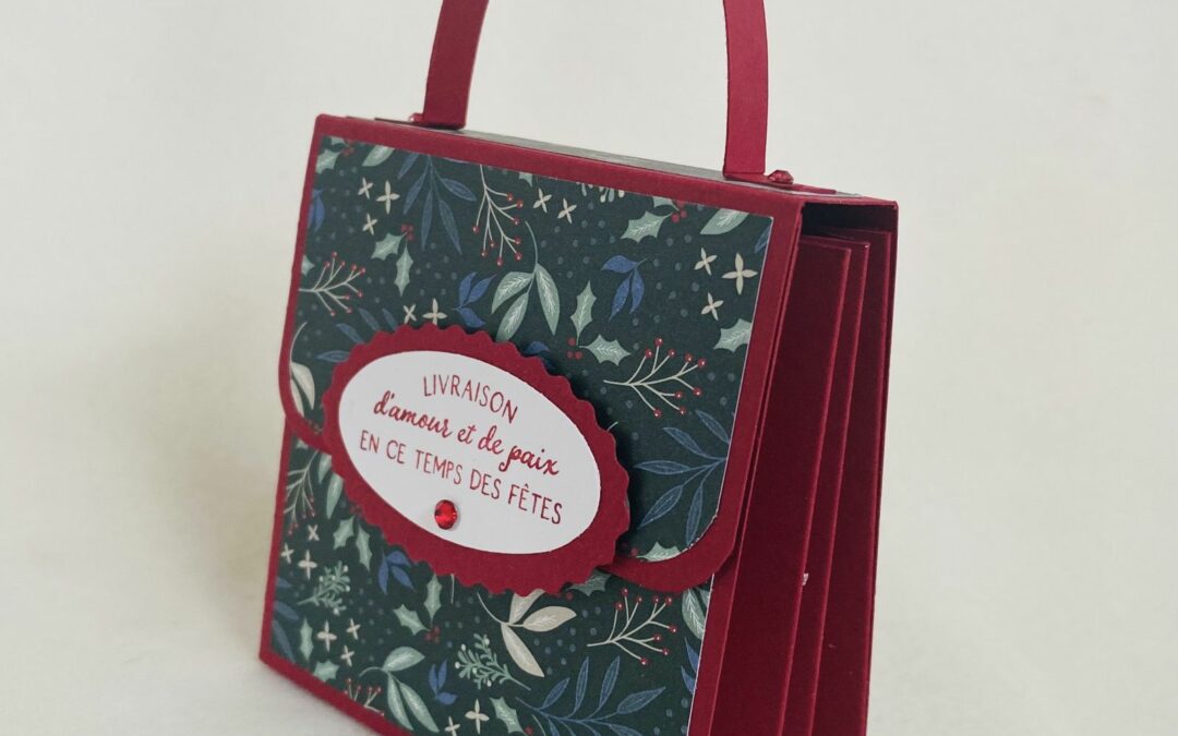 Tutoriel boite à soufflets en forme de cartable
