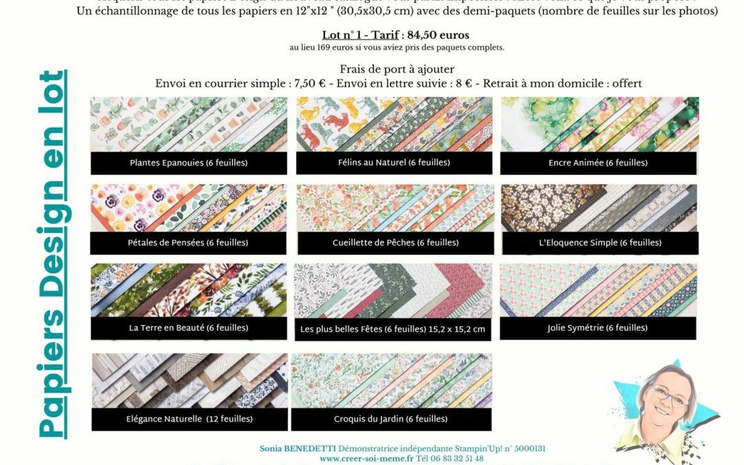 La foire aux papiers Stampin’Up! de Sonia