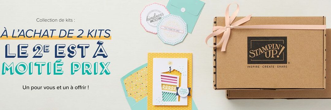 1 kit acheté, le second à moitié prix