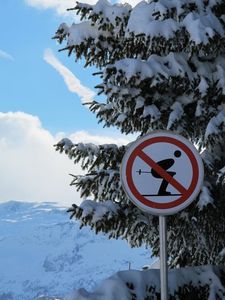 interdit de skier