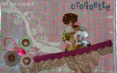 Mon art journal – Croquette, le chat