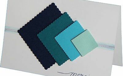 Symétrie et dégradé de bleus