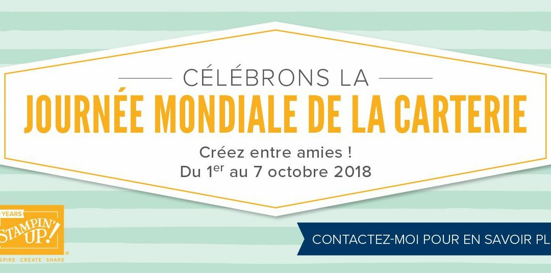 Promotion de la semaine pour la journée mondiale de la carterie!