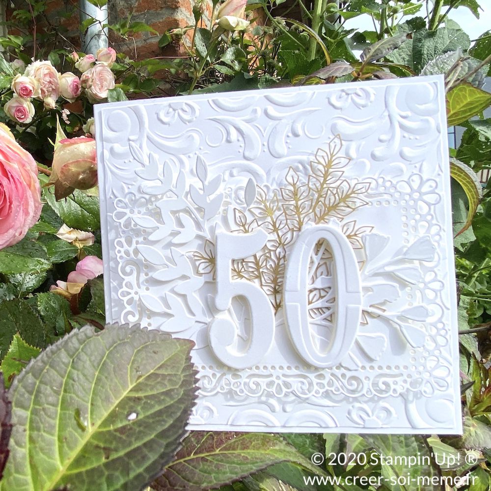 carte anniversaire de mariage ou d'anniversaire avec les produits Stampin'Up! pour faire plaisir aux personnes qui vous sont chères