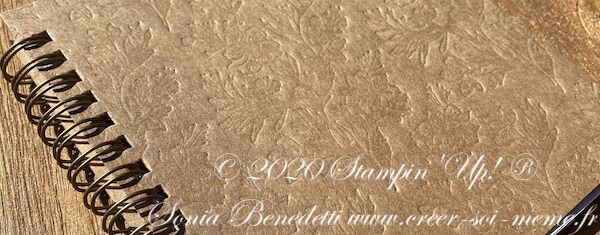 carnet pétales séchées stampin up 149588