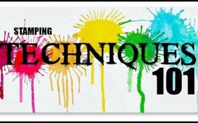 Techniques 101 Blog Hop – Simple Aqua Painter and Ink Pad lids