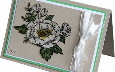 Roses Stampin’Up! effet vitrail
