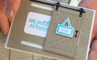 Tuto Carte avec porte coulissante Stampin’Up!