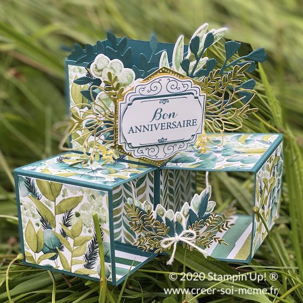 carte cubes pop up stampin up tutoriel