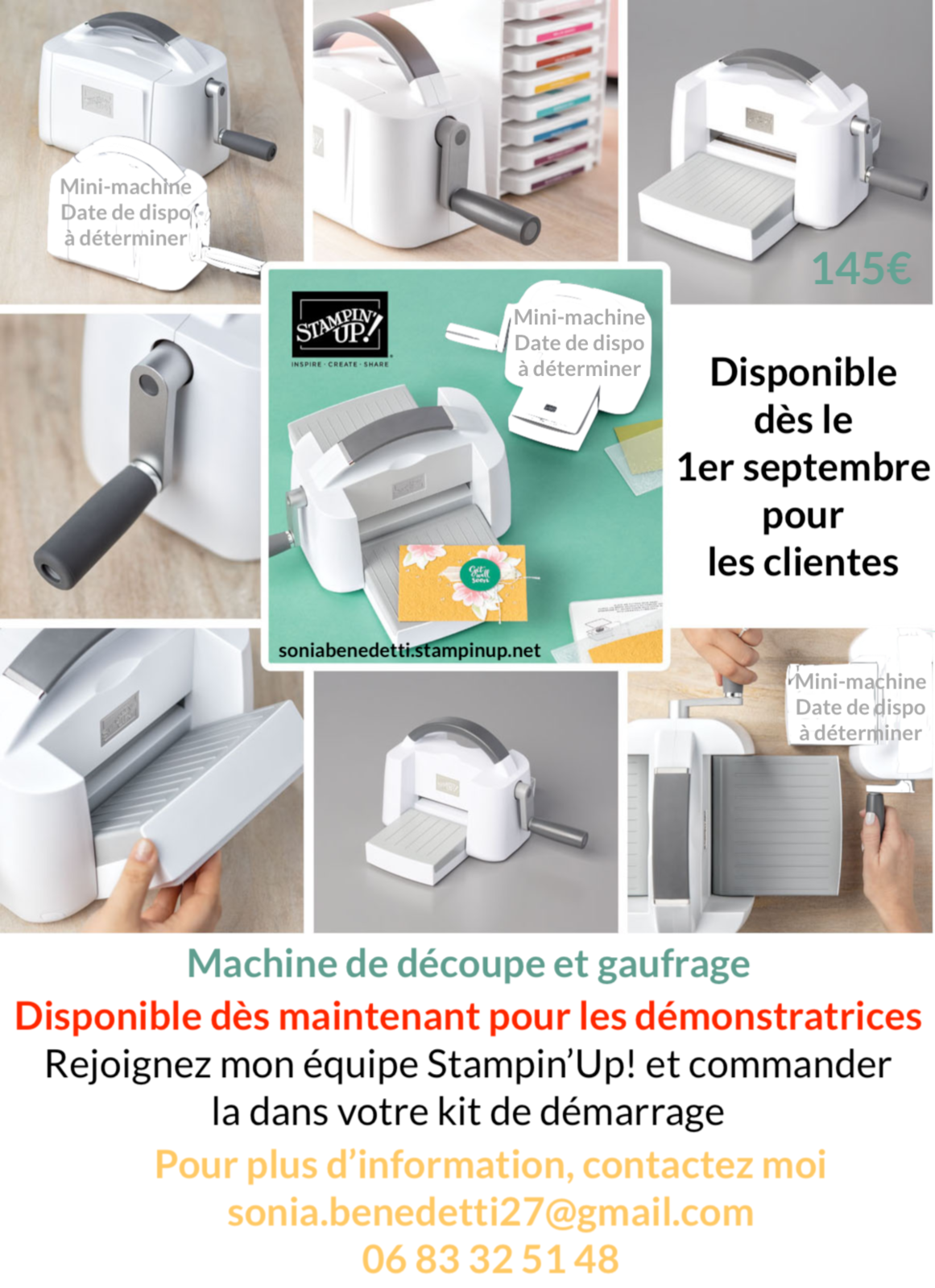 Créer des découpes et des motifs gaufrés devient facile, grâce aux machines de découpe et gaufrage de Stampin’ Up! 