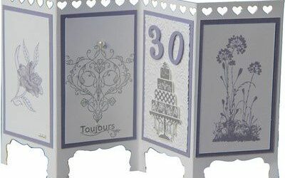Carte paravent 30 ans de mariage