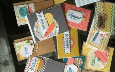 En pleine créations pour le marché de noël