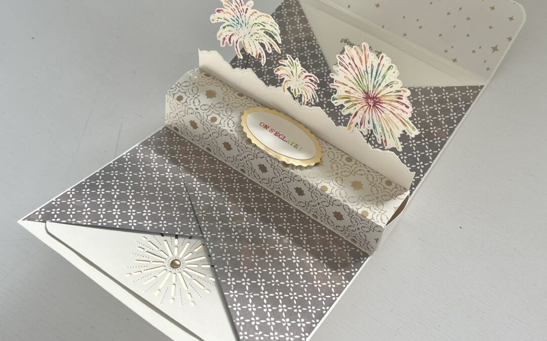 Tutoriel Sac Stampin’Up! : Explosion de couleurs et tiroir secret