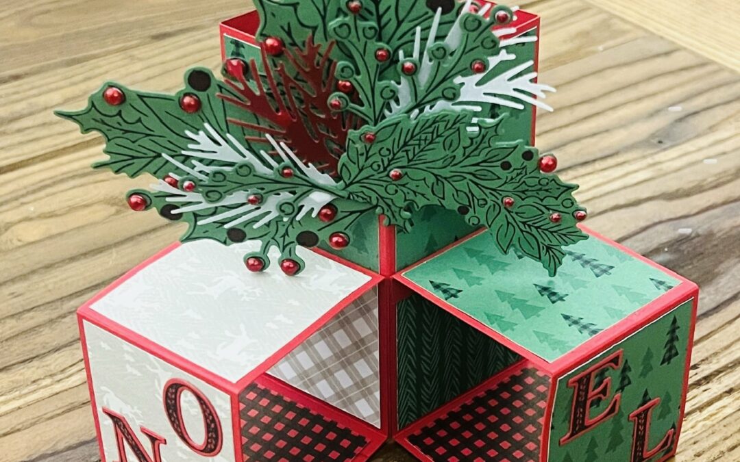 Redécouvrir et Réinventer la carte cubes pop-up entre Amies